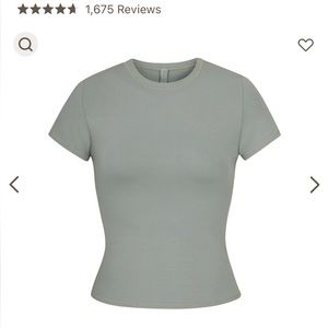 Skims Cotton Jersey T-Shirt Size M
